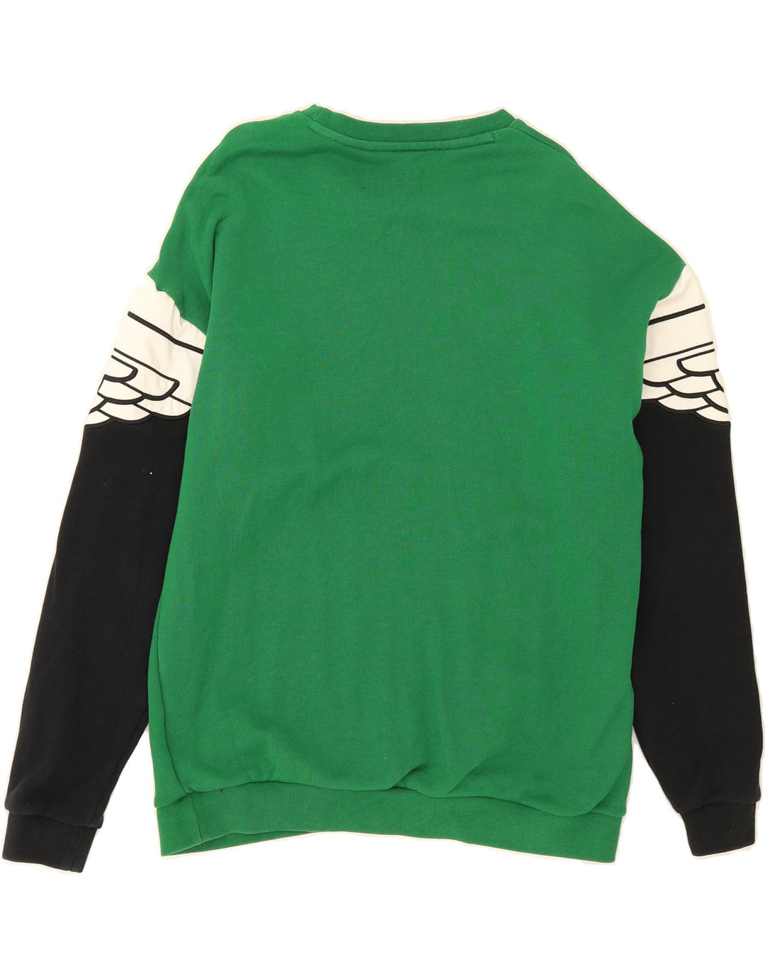 JORDAN Mens Sweatshirt Jumper Medium Green Colourblock Cotton Vintage Jordan and Second-Hand Jordan from Messina Hembry 