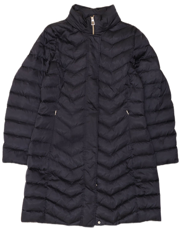 Geox Womens Respira Padded Coat UK 12 Medium Navy Blue