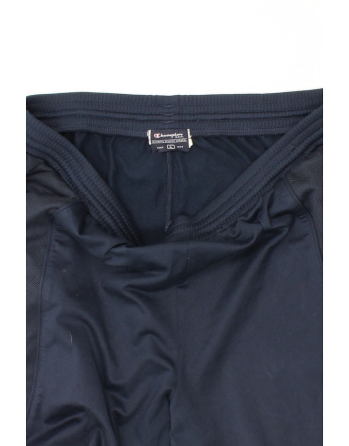 CHAMPION Mens Tracksuit Trousers Large  Navy Blue Polyester Vintage Champion and Second-Hand Champion from Messina Hembry 