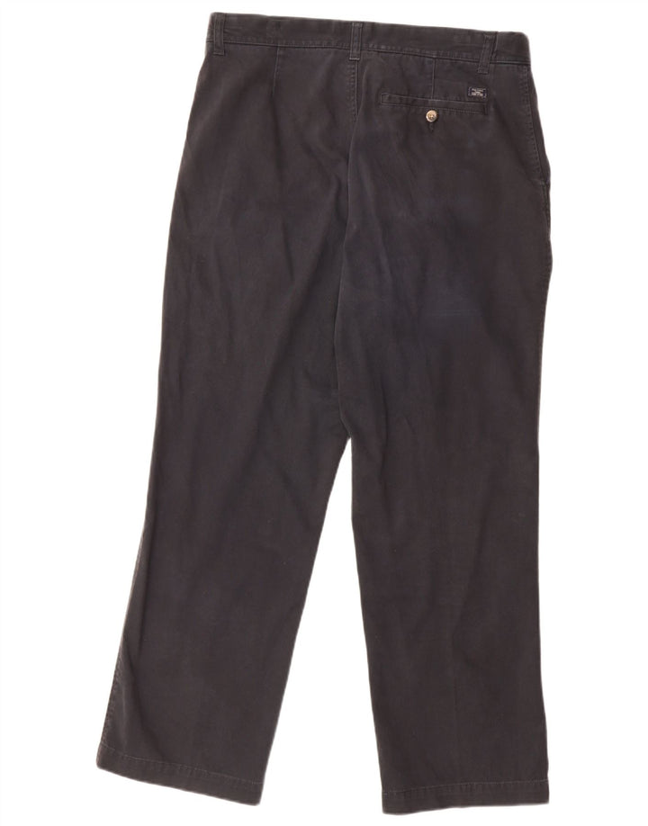Pantaloni chino regolari da uomo Marks & Spencer W34 L29 cotone blu navy