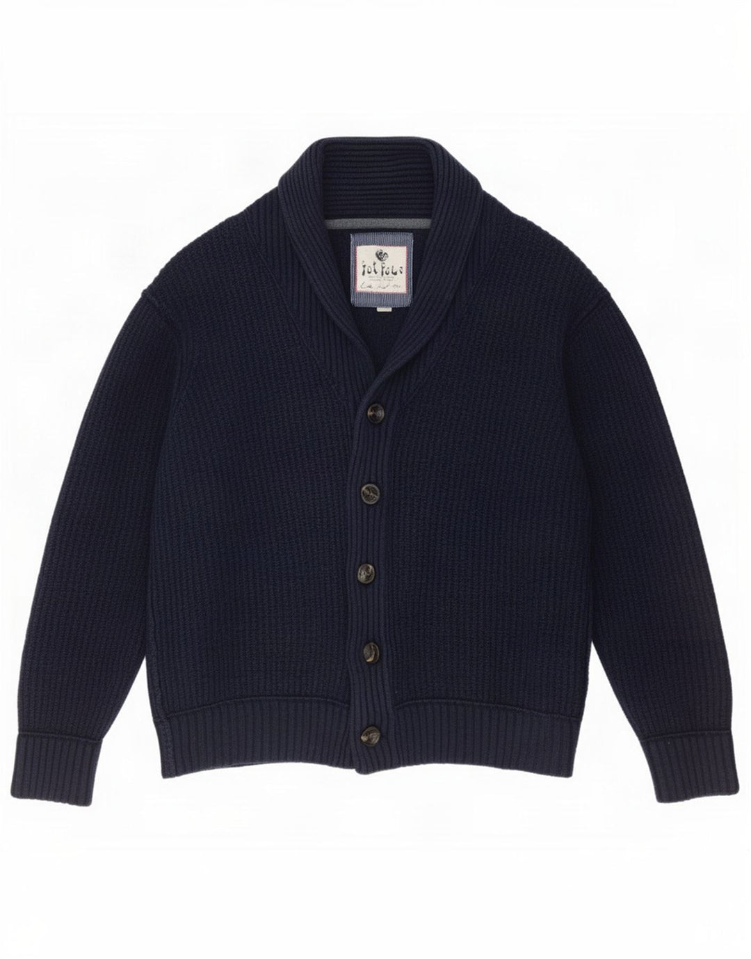 Maglione cardigan da uomo Fat Face 2XL cotone blu navy
