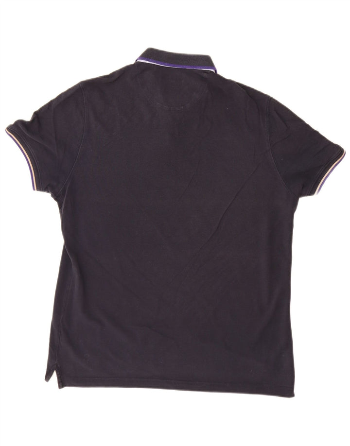 Polo da uomo MASSIMO DUTTI XL in cotone blu navy