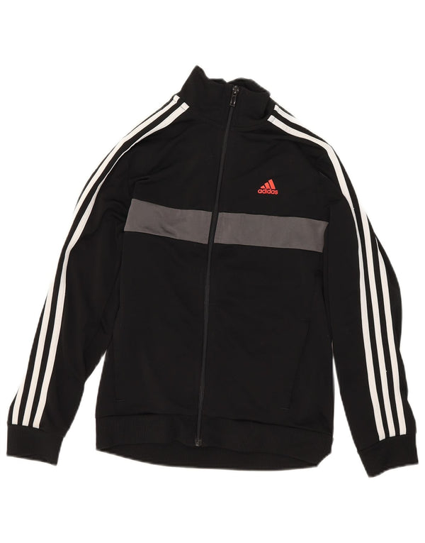 Giacca da tuta da ragazzo Adidas 11-12 anni Colorblock nera