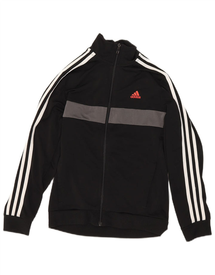 Giacca da tuta da ragazzo Adidas 11-12 anni Colorblock nera