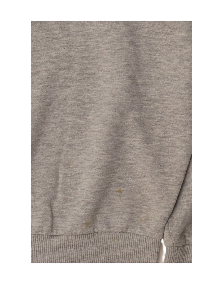 Topshop Felpa oversize da donna Maglione UK 10 Small Grigio Poliestere
