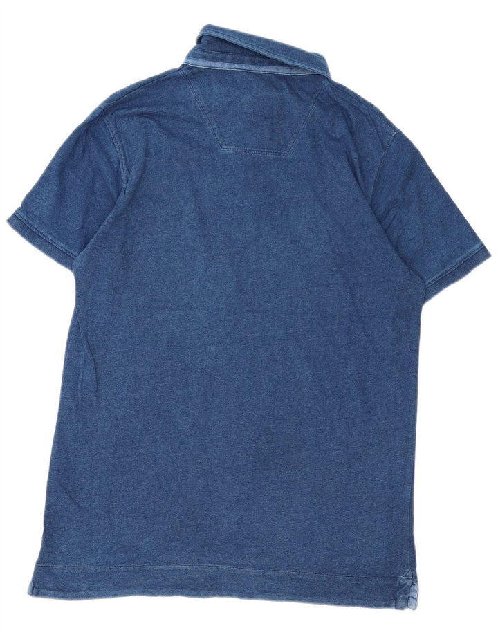 Polo da uomo Timberland grande in cotone blu navy