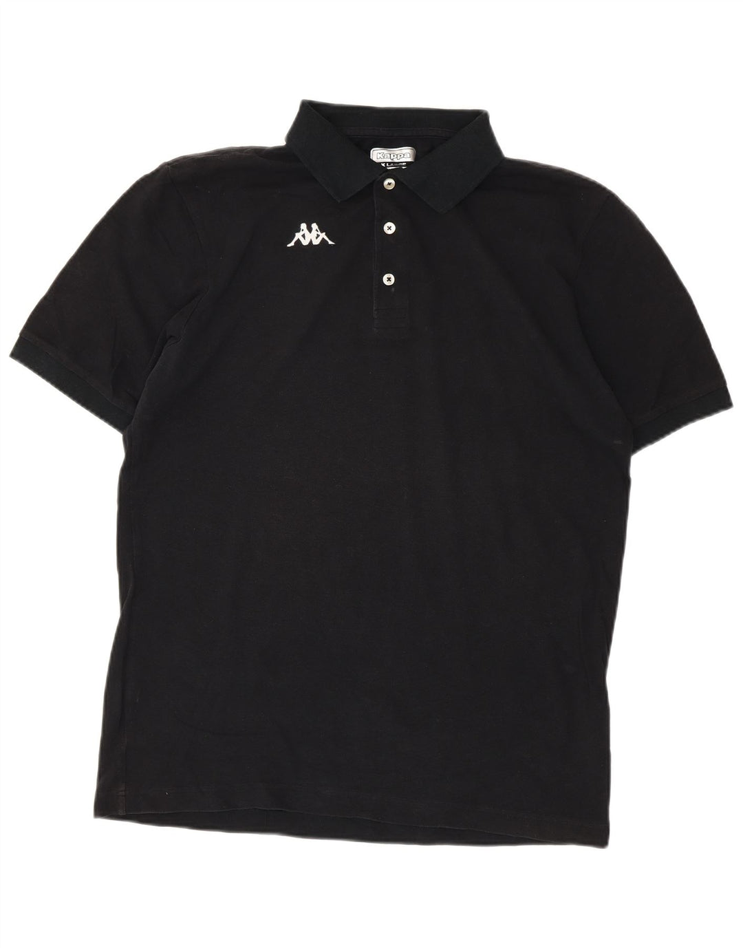 Polo KAPPA da uomo XL in cotone nero