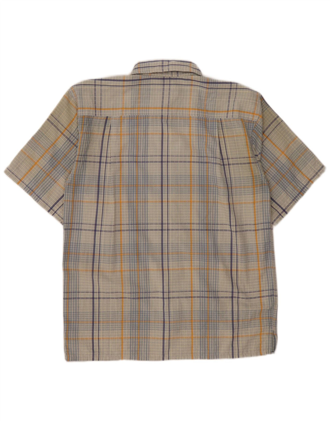 Camicia a maniche corte da uomo Patagonia a quadri grigio medio