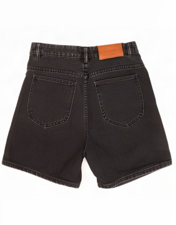 Pantaloncini di jeans a vita alta da donna Zara EU 34 2XS W24 neri