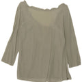 Camicetta da donna con maniche a 3/4 Ottod'Ame UK 10 piccola seta verde