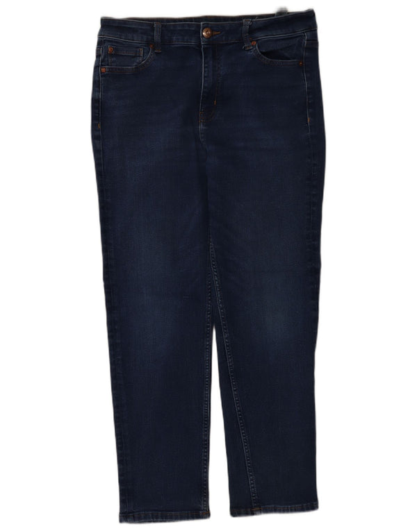 Jeans slim da donna Marks & Spencer UK 16 Large W34 L27 Cotone blu navy