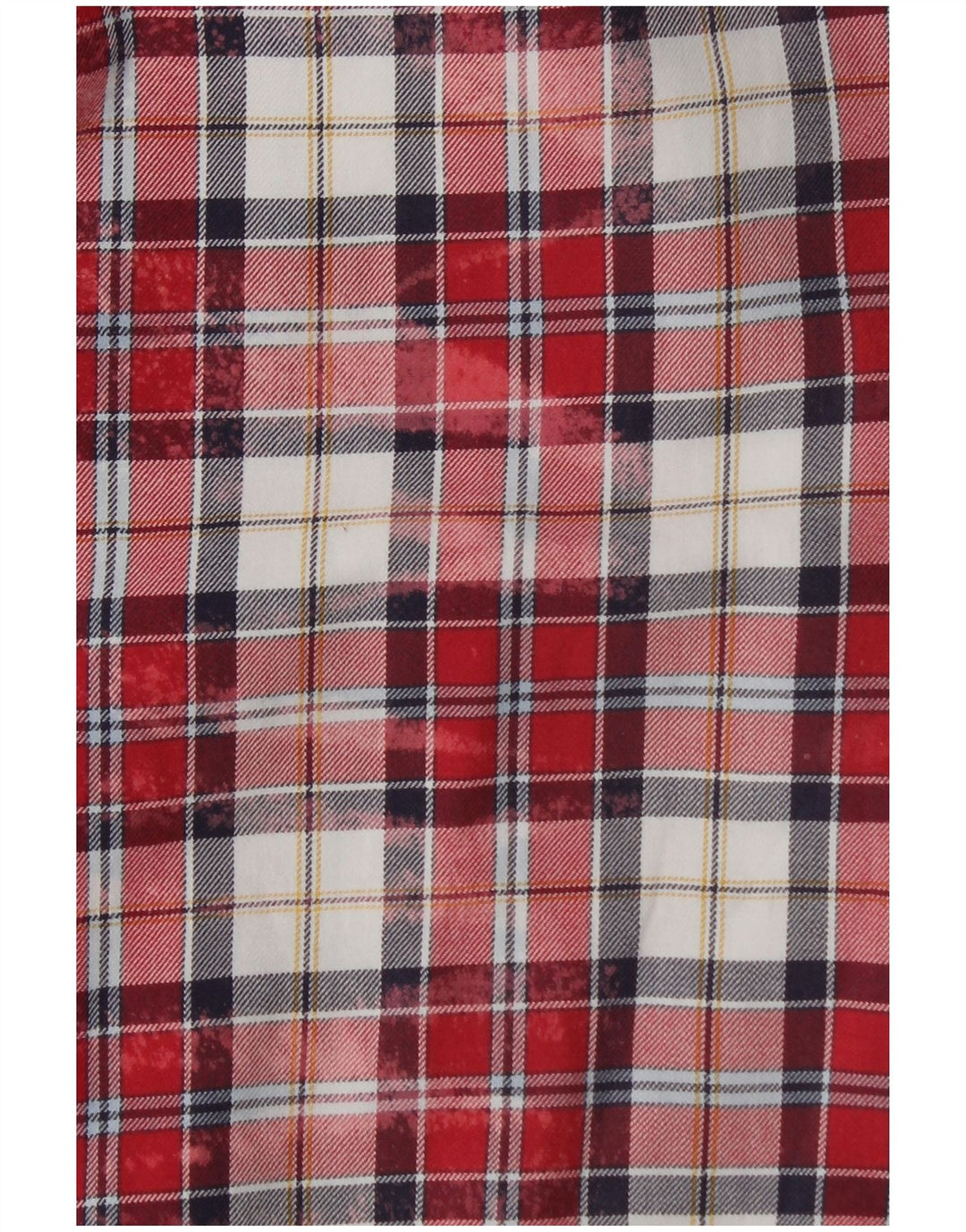 Camicia Benetton Da Uomo In Flanella, Scozzese Rosso Medio