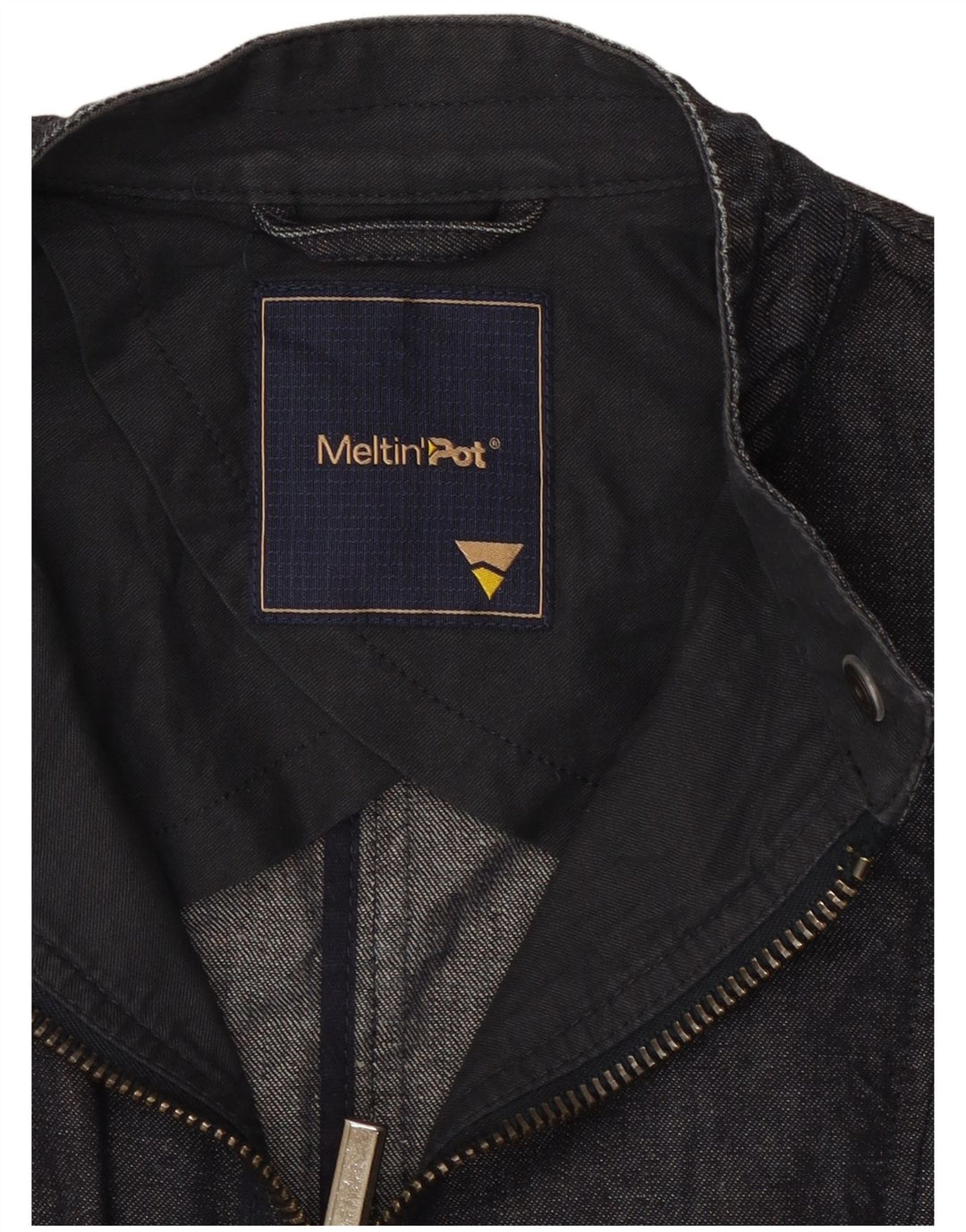Giacca di jeans da donna Meltin' Pot UK 12 Cotone medio blu navy