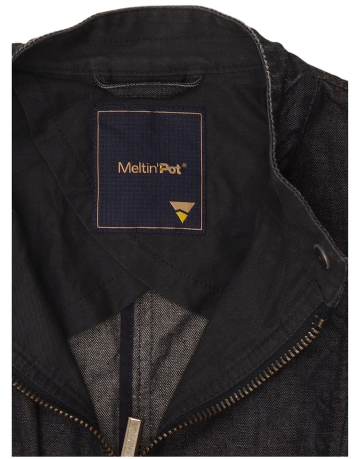 Giacca di jeans da donna Meltin' Pot UK 12 Cotone medio blu navy
