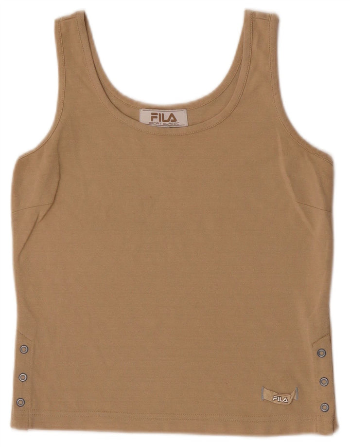 Canotta corta da donna Fila UK 8 piccola marrone