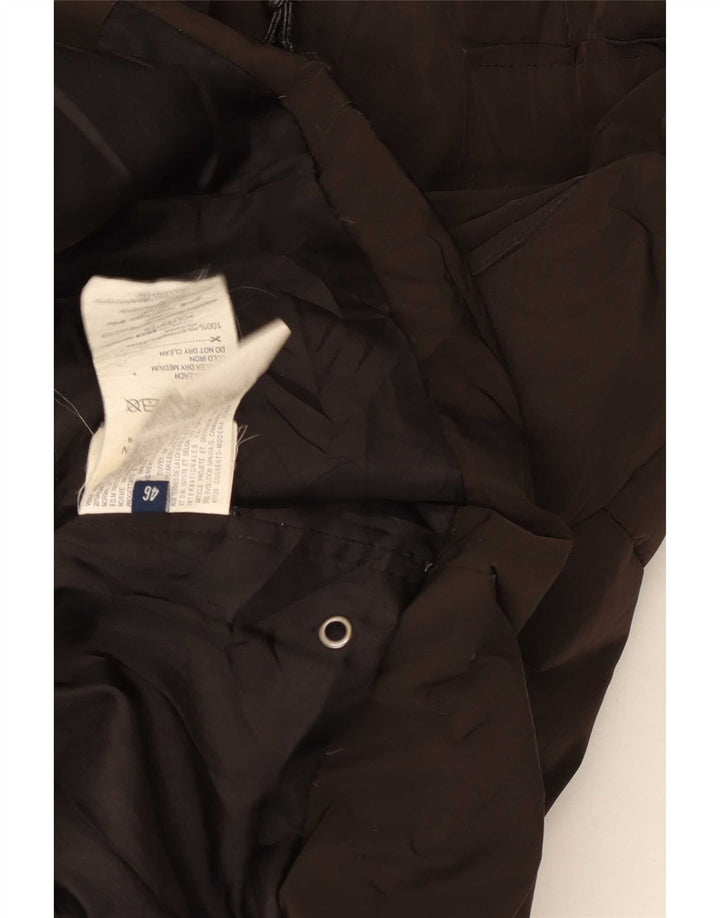 Piumino Donna Trussardi Jeans con Cappuccio IT 46 Large Marrone Poliestere