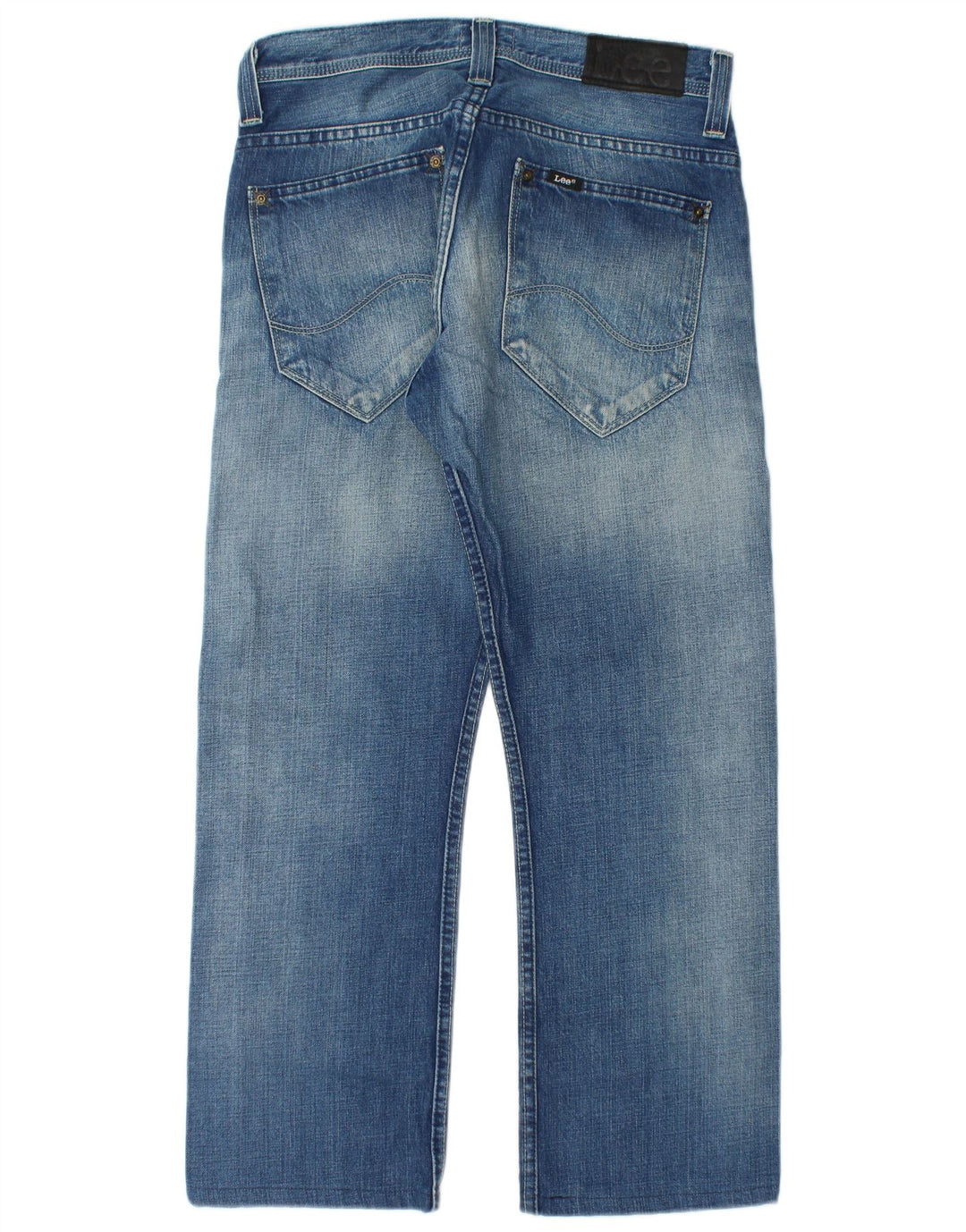 LEE Womens Clark Straight Jeans W30 L26 Blue Cotton