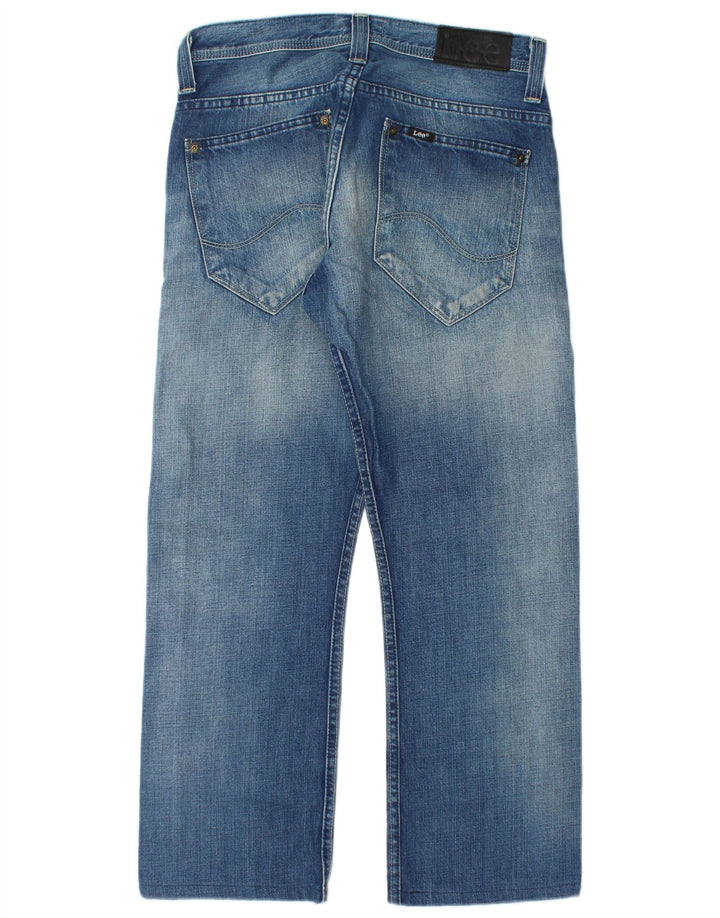 LEE Womens Clark Straight Jeans W30 L26 Blue Cotton