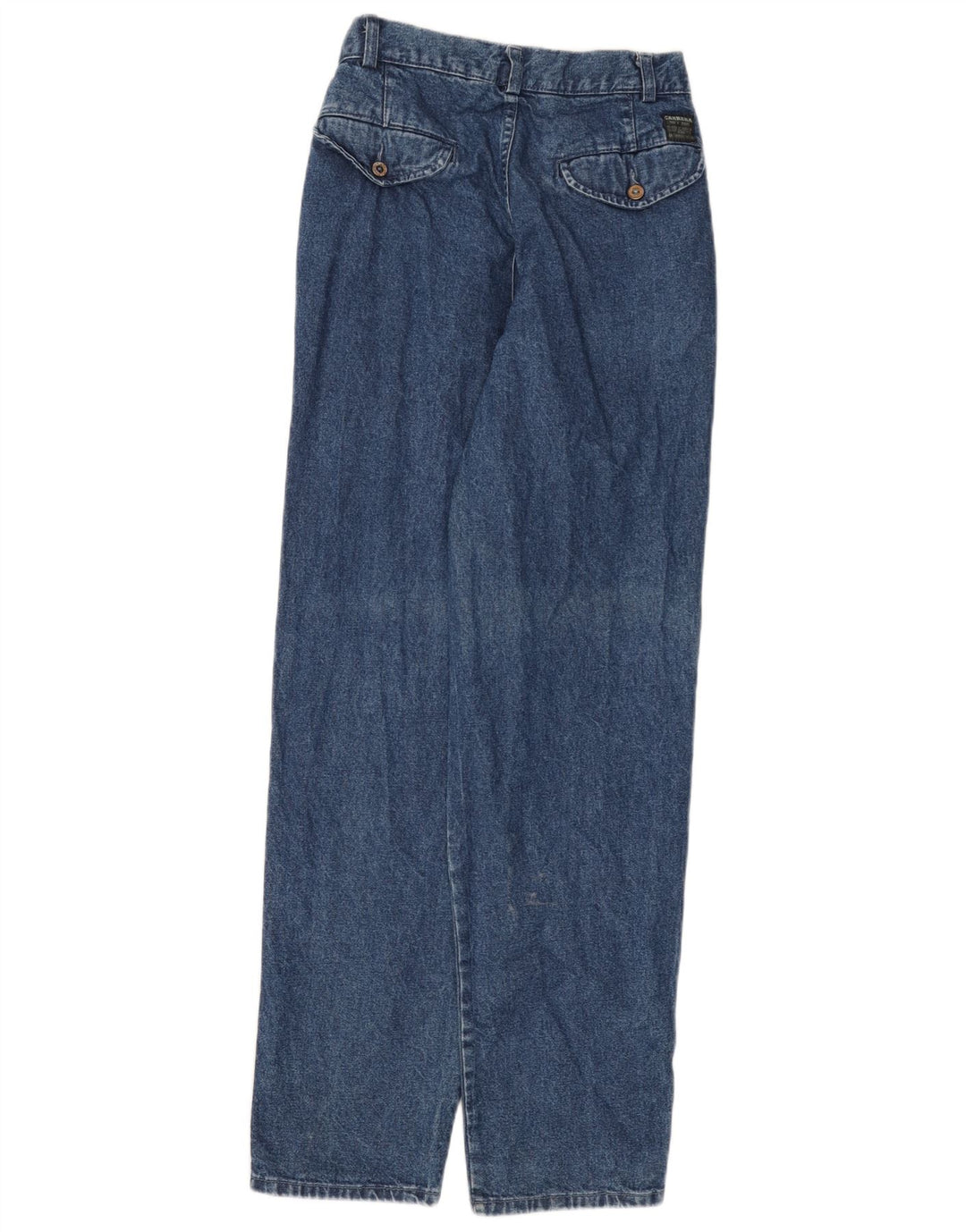 Jeans Carrera Donna a Vita Alta IT 44 Medio W28 L31 Blu Cotone