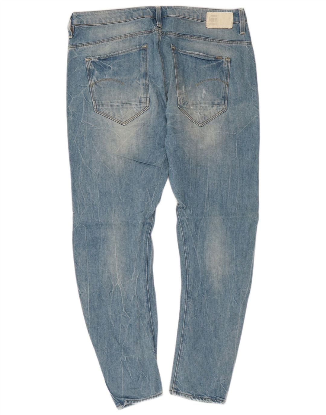 Jeans slim invecchiati da donna G-Star W28 L27 cotone blu