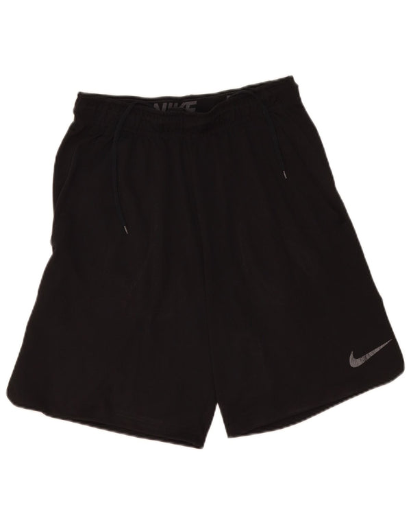 Pantaloncini sportivi Nike Dri Fit da uomo piccoli neri poliestere