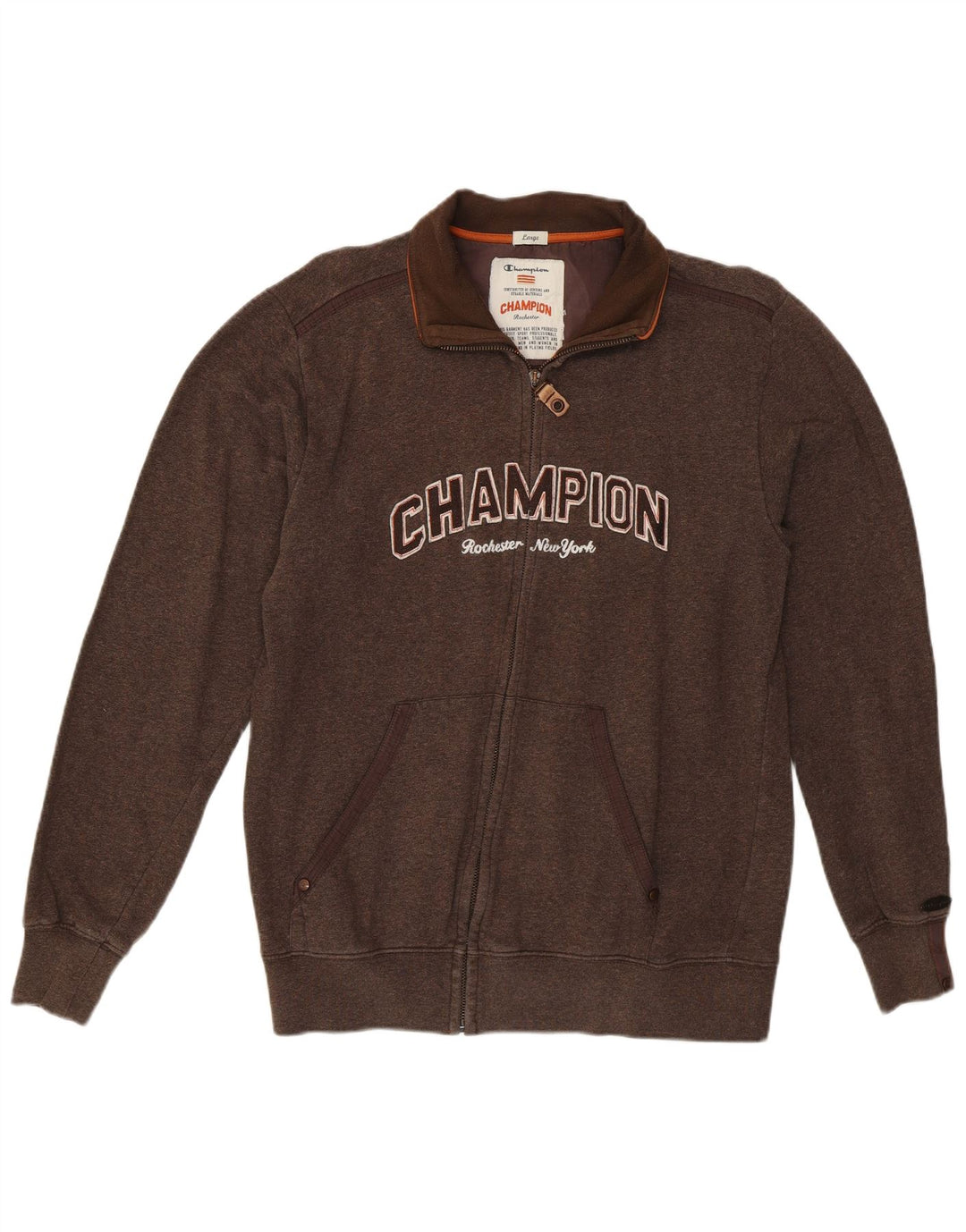 Giacca da ginnastica da donna Champion Rochester Graphic Top Jacket UK 16 Large Marrone