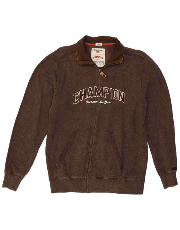 Giacca da ginnastica da donna Champion Rochester Graphic Top Jacket UK 16 Large Marrone