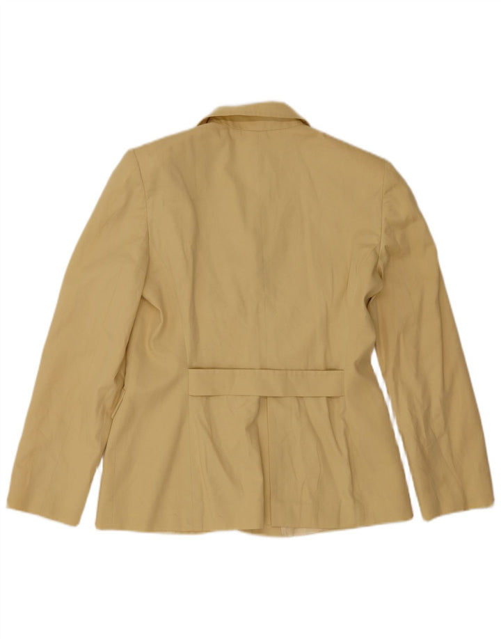 Giacca Blazer 3 Bottoni Donna Luisa Spagnoli IT 44 Cotone Giallo Medio
