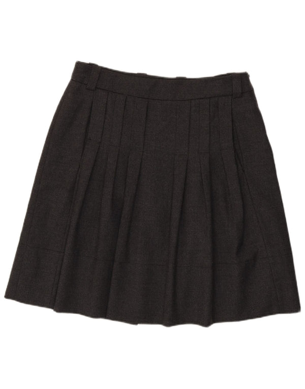 Gonna a pieghe da donna Henry Cottons IT 46 Large W36 Lana vergine grigia