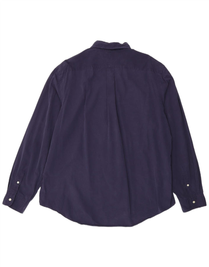 Camicia da uomo Ralph Lauren 2XL cotone blu navy