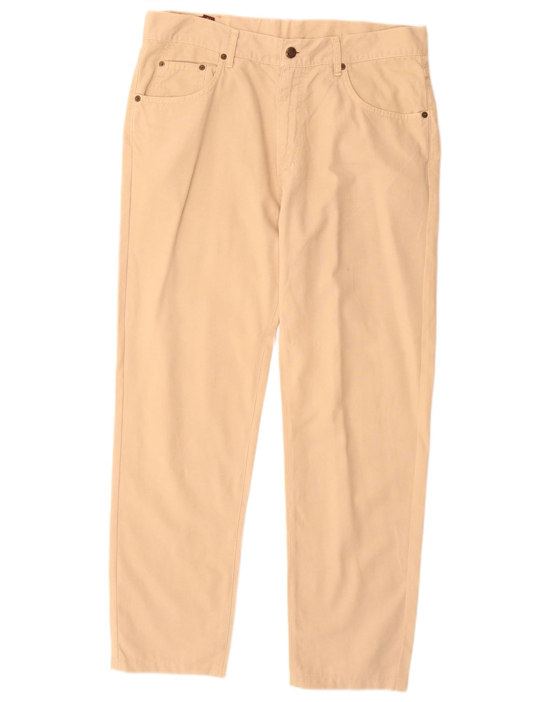 MARLBORO CLASSICS Pantaloni casual dritti da uomo W34 L30 Cotone beige