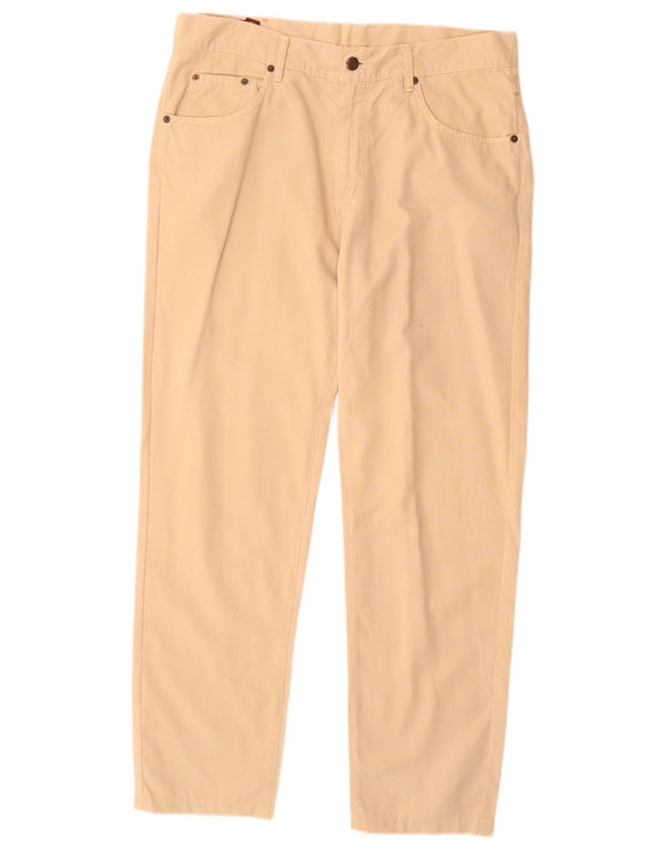 MARLBORO CLASSICS Pantaloni casual dritti da uomo W34 L30 Cotone beige