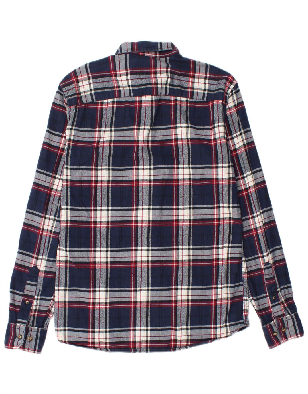 Camicia da uomo in flanella Jack & Jones XS in cotone a quadri blu navy