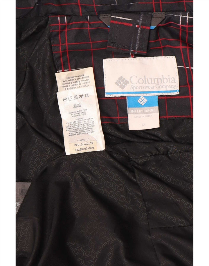 Giacca antipioggia con cappuccio Columbia Interchange da donna UK 14 Medium Black Check