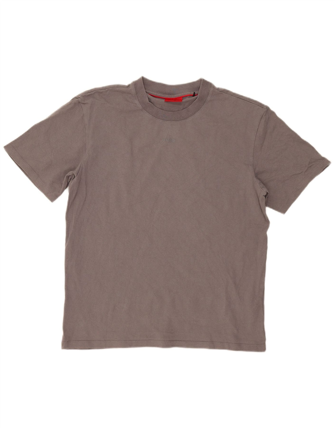 T-shirt da uomo Hugo Boss Top grande in cotone grigio