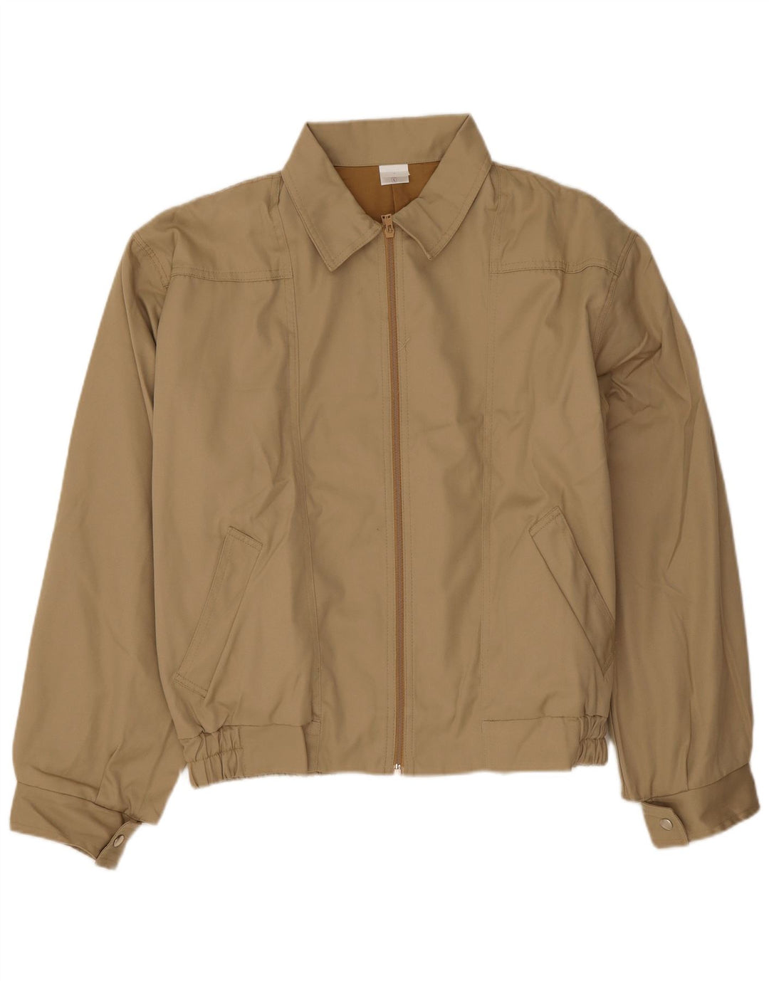 Giubbotto bomber da uomo vintage UK 40 grande poliestere beige