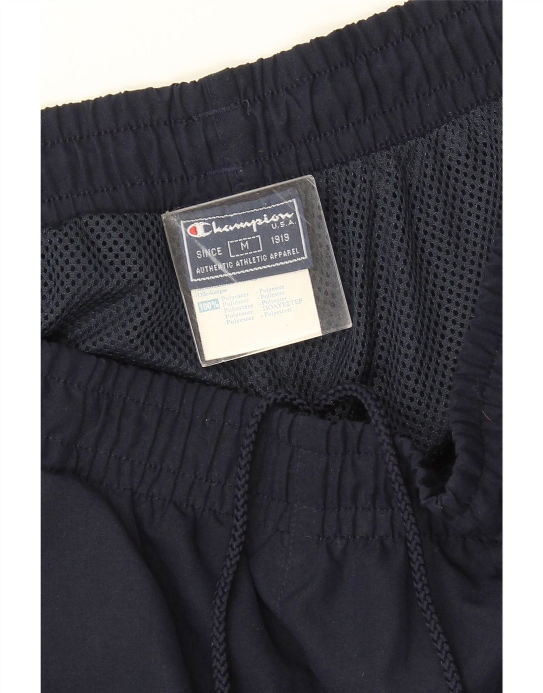 Pantaloni da tuta cargo da uomo Champion poliestere medio blu navy