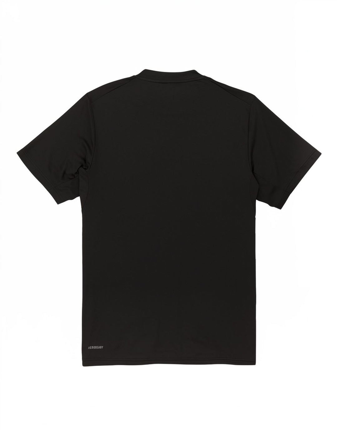 T-shirt da uomo Adidas Top media sportiva in poliestere nero