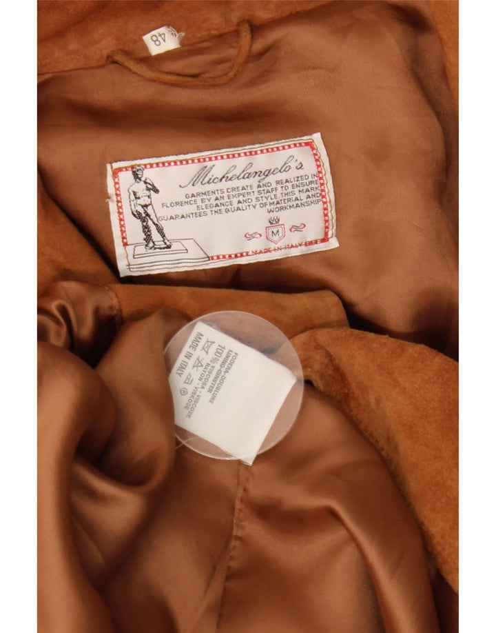MICHELANGELO Giacca Donna in Camoscio IT 48 XL Pelle Marrone