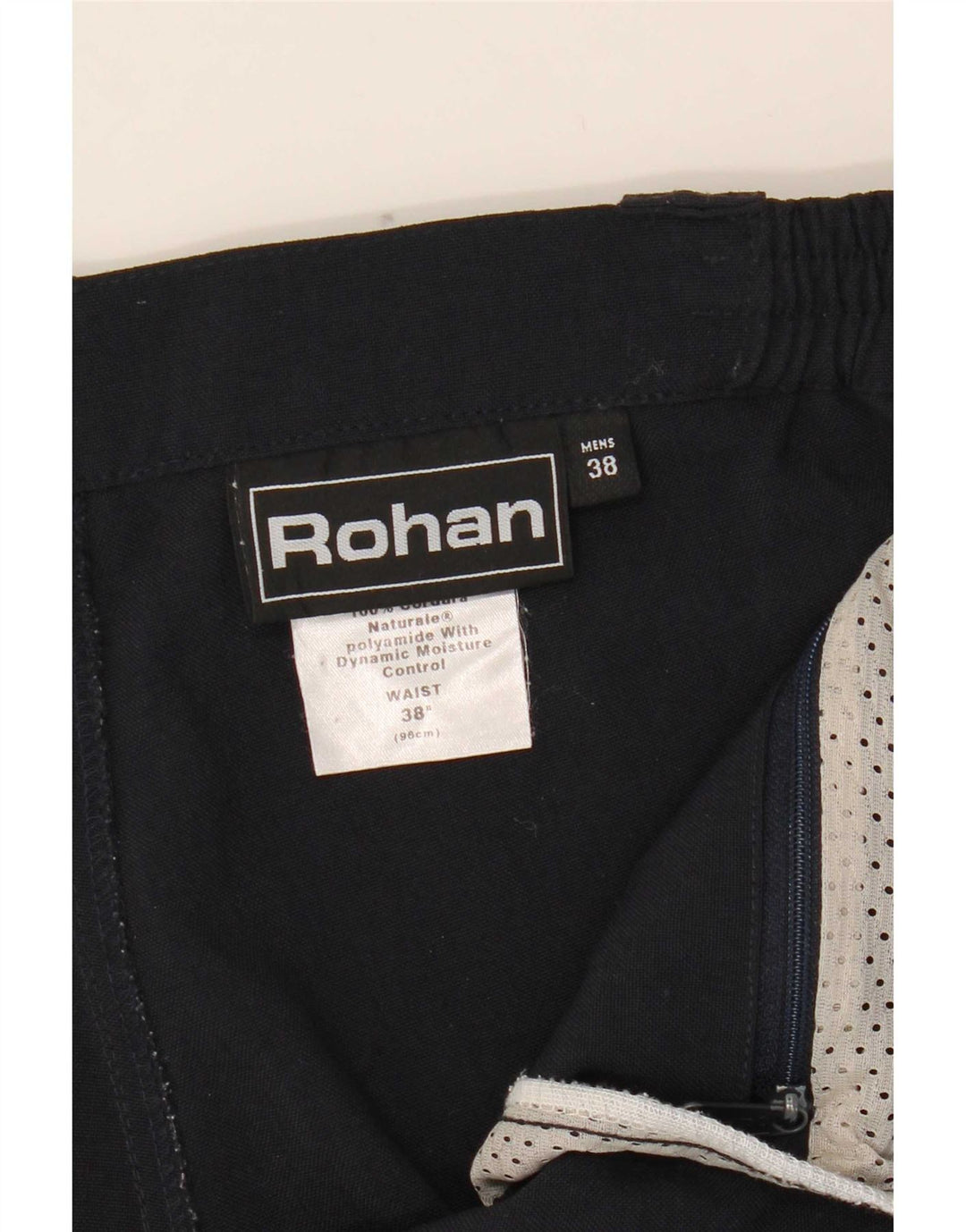 Pantaloni chino con pegging da uomo Rohan W38 L31 Blu Navy