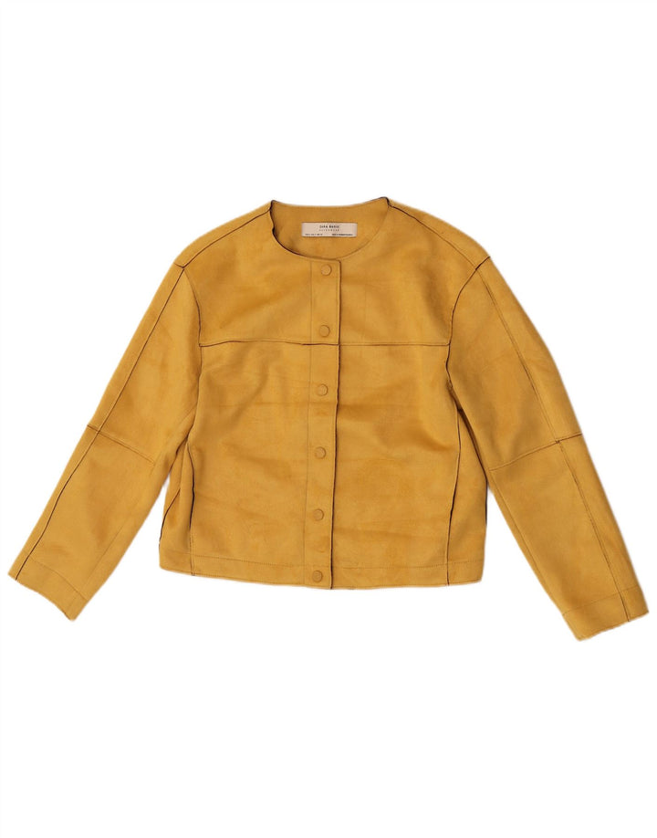 Giacca Bolero da donna Zara UK 10 Small Giallo Poliestere