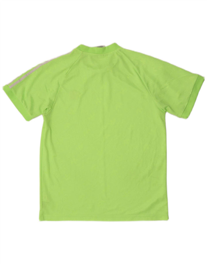 T-shirt grafica da uomo Adidas Top in poliestere verde medio