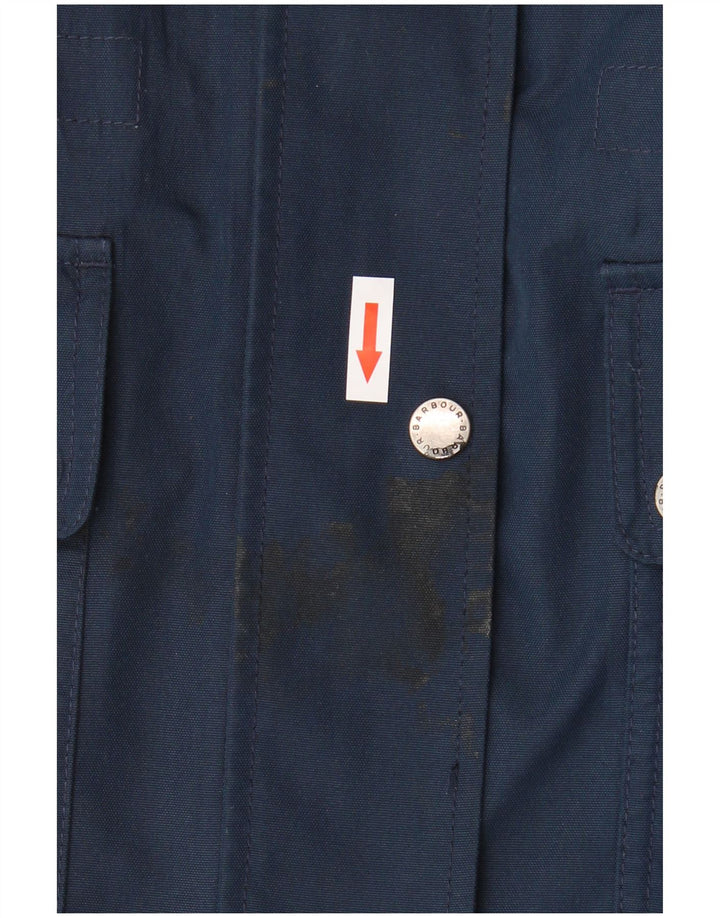 Barbour Giacca da donna con cappuccio Utility UK 14 Large Blu Navy