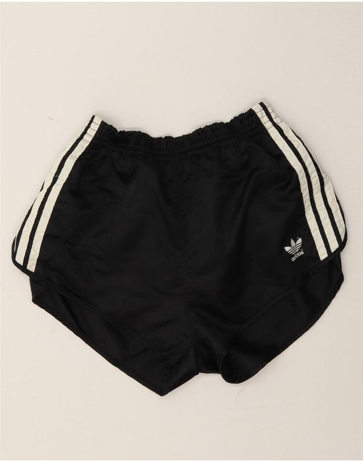 Pantaloncini sportivi Adidas da donna UK 14 grandi neri in poliammide