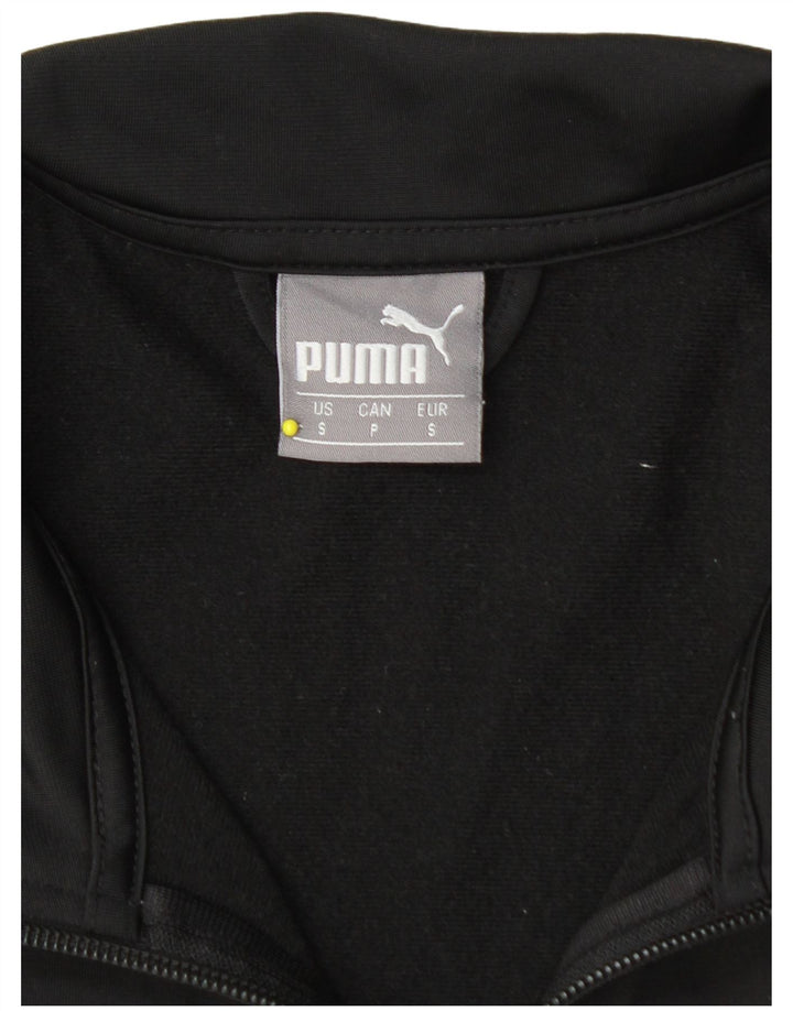 Giacca da ginnastica da uomo PUMA piccola in poliestere color block nero