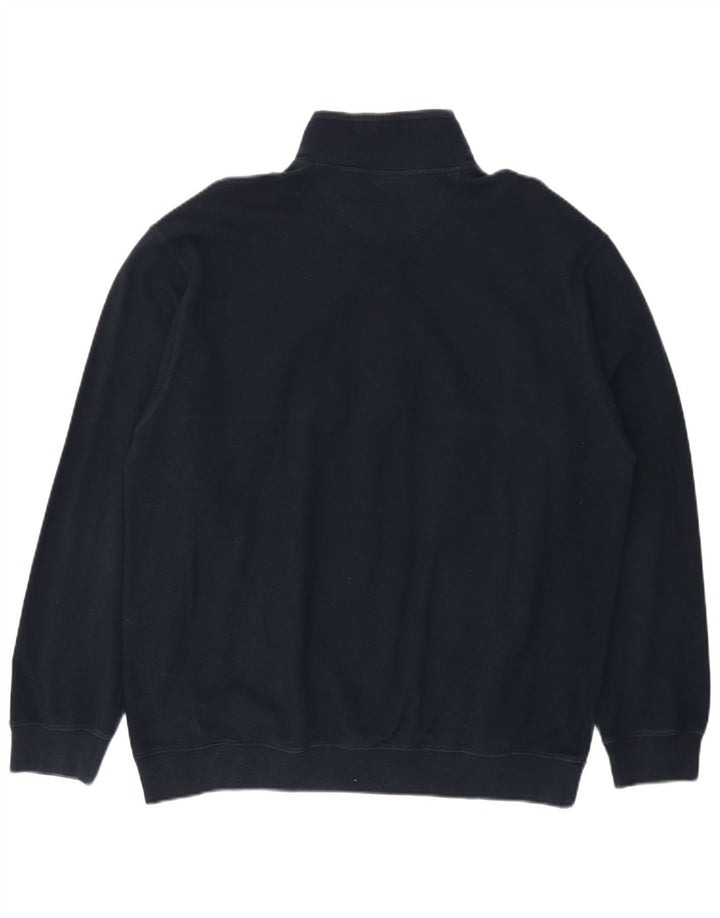 Felpa da uomo con collo con zip Paul & Shark, maglione 2XL blu navy
