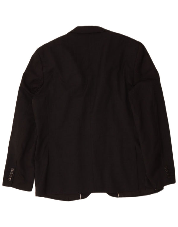 Giacca blazer a 2 bottoni Autograph da uomo Marks & Spencer UK 44 XL lana nera