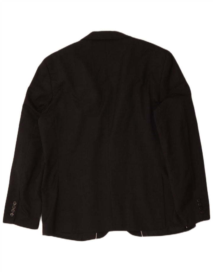 Giacca blazer a 2 bottoni Autograph da uomo Marks & Spencer UK 44 XL lana nera