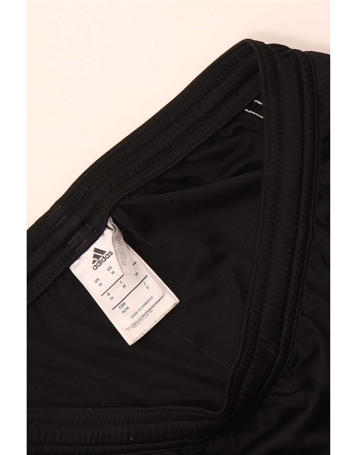 Pantaloncini sportivi Adidas Climalite da uomo, poliestere color block medio nero