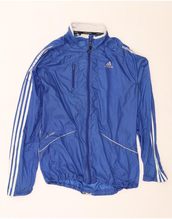 Giacca antipioggia Adidas Clima Proof da uomo UK 38 blu medio in poliammide